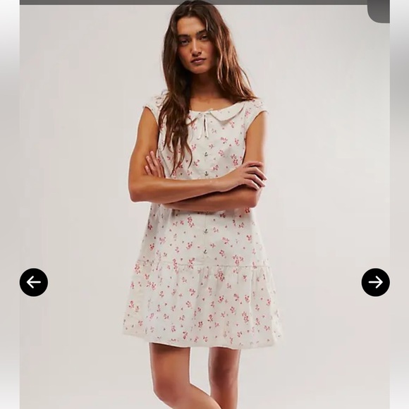 Free People Dresses & Skirts - Free People Beasley Mini Dress in Ivory Combo